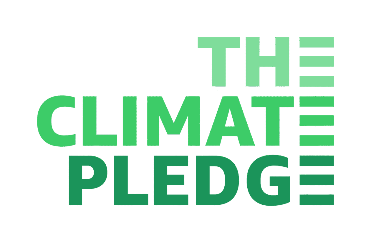 The logo of The Climate Pledge