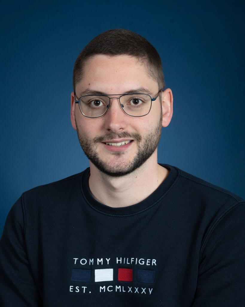 Mitarbeiter Maximilian Helbig aus der Produktentwicklung bei Sport-Thieme.